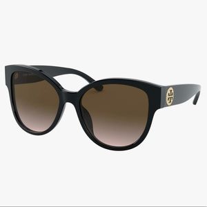 Tory Burch Sunglasses • Black/Smoke Gradient 56